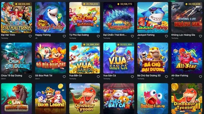 Nhà cái có hàng chục tựa game lý thú khác nhau